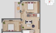Apartament 3 camere, SunResidence, 56mp