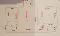 Apartament 2 camere, Moara de foc, 42mp