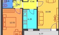 Apartament 2 camere, Tatarasi, 53mp